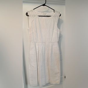 J. Crew White Eyelet Dress